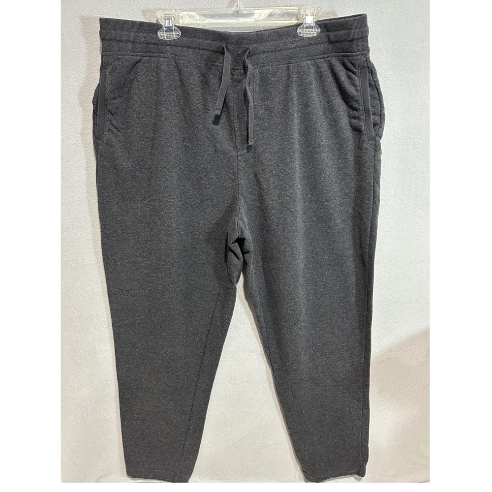 32 Degrees Heat Jogger Pants Mens XXL Dark Gray Heathered Drawstring Sweatpants